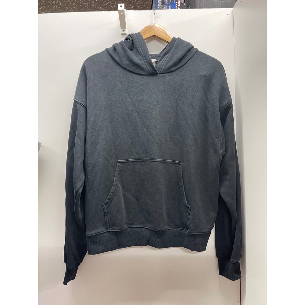 Fabletics size XL Black Pullover Hoodie LS2457814 Cotton Blend French Terry